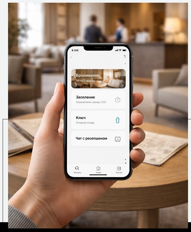 Мобильное приложение для гостей отеля в Красном Сулине, управление сервисом